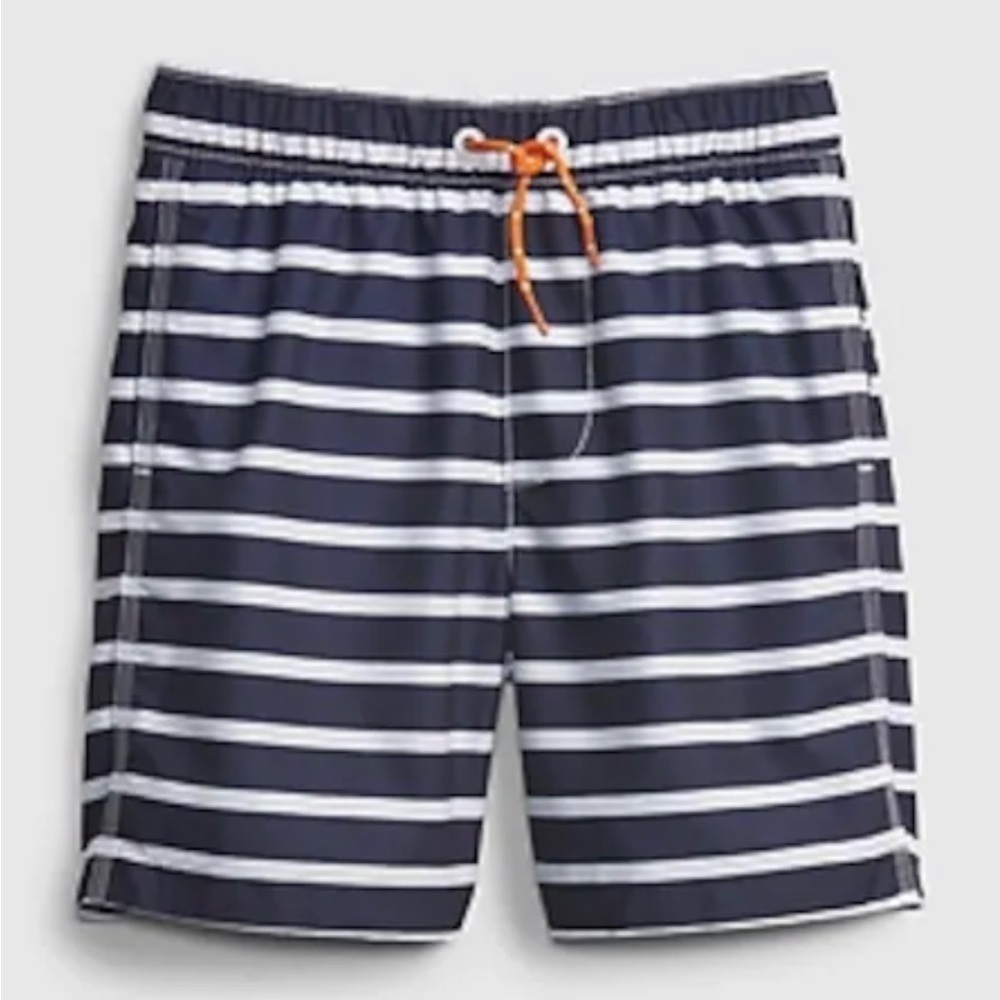 ☀️Gap Navy Striped Swim Trunks Sz XXL
